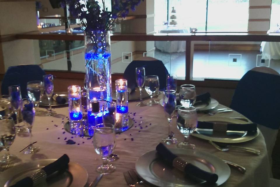 Blue center piece