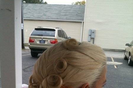 Updo provided by The Springs Salon & Spa