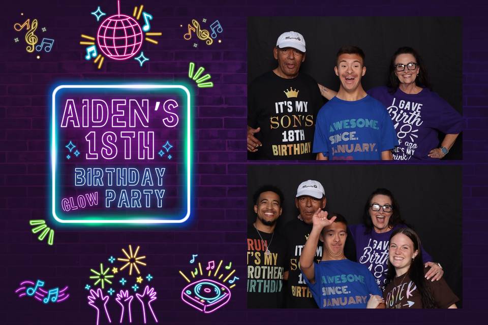 Aiden's 18th Glow Party