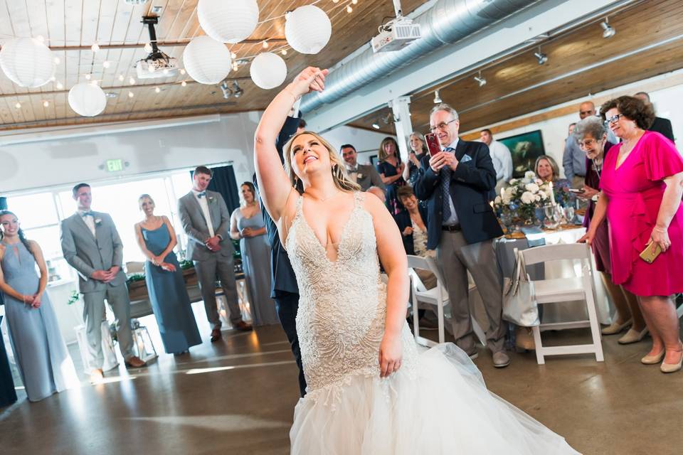 Bride twirl