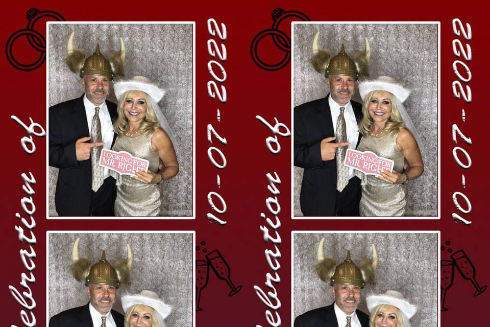 Bride Groom photo strip 2022