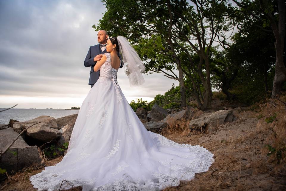 Dramatic portrait at Sandy Hoo