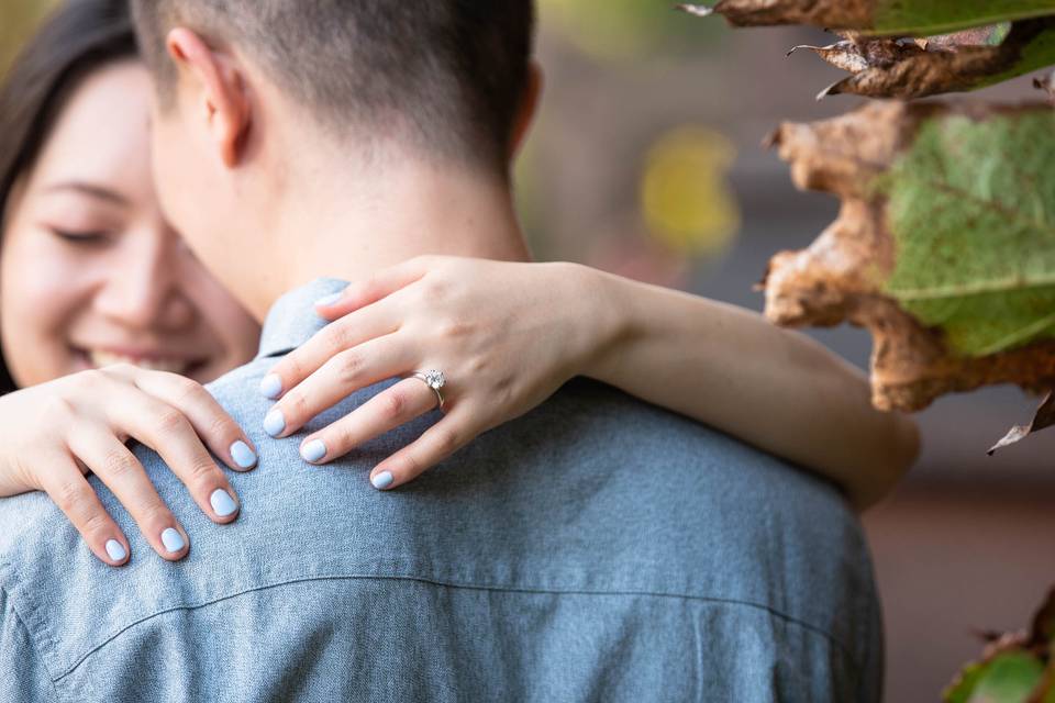 Engagement ring embrace