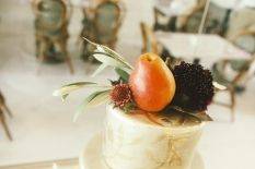 Fall Fruit Wedding Cake