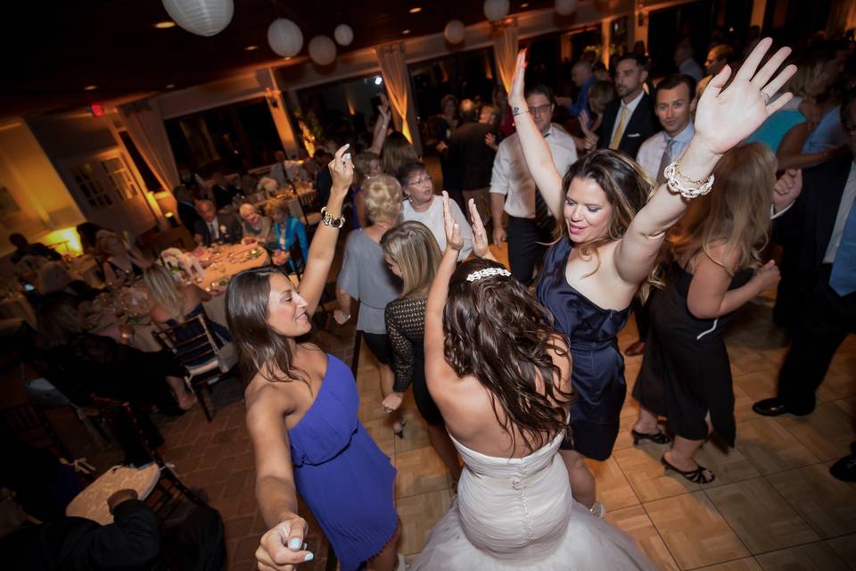 Ladies on the dance floor