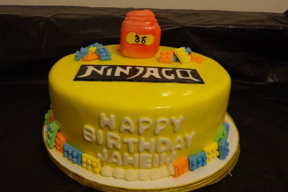 Ninjago Themed Birthday Cake