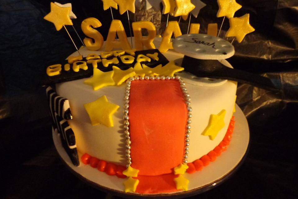 Movie Theather Themed Birthday Cake