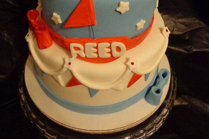 Nautical Themed Baby Shower Cake