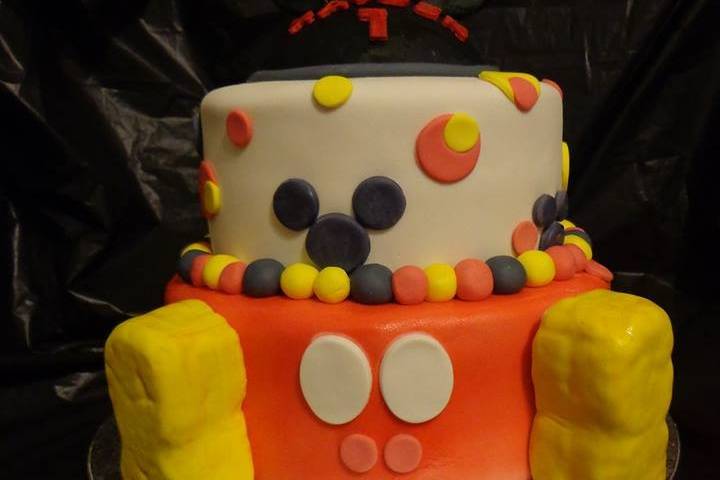 Mickey Mouse Themed 1st Birthday Cake