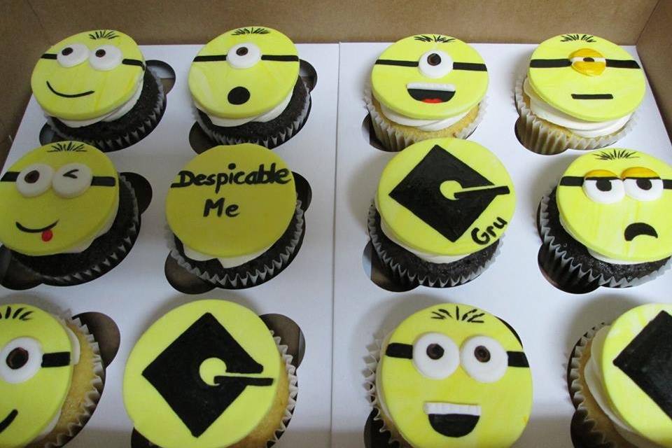 Despicable Me Minion Themed CupCakes