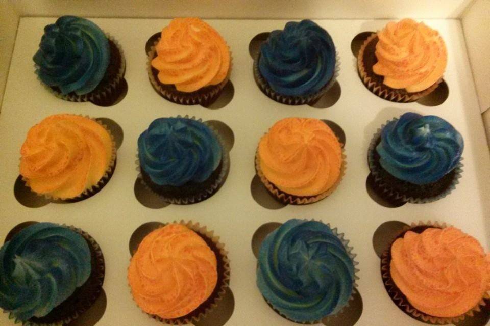 Florida Gator Themed CupCakes