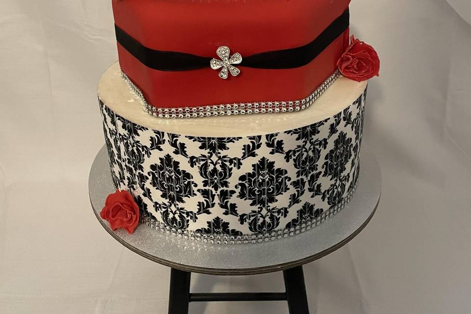 Paris Themed Birthday Cake