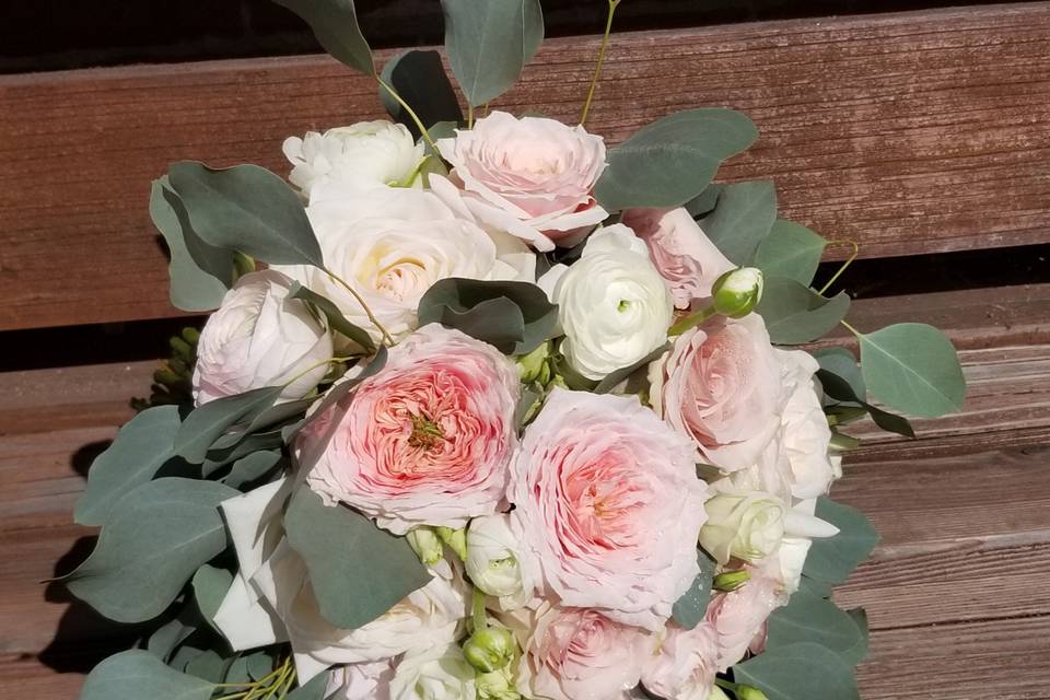 Bouquet blush dusty pink