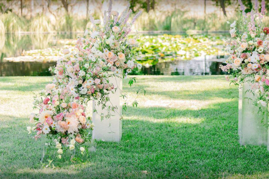 Wedding arch florals