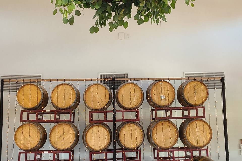 Chandelier greenery garland