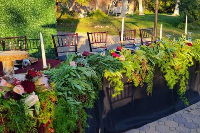 Head Table forest cascade