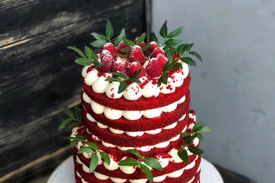 Valentine's Day engagement cake