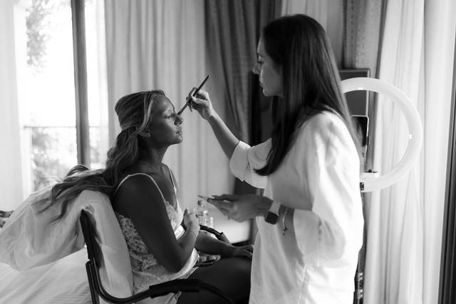 Getting the Bride ready...