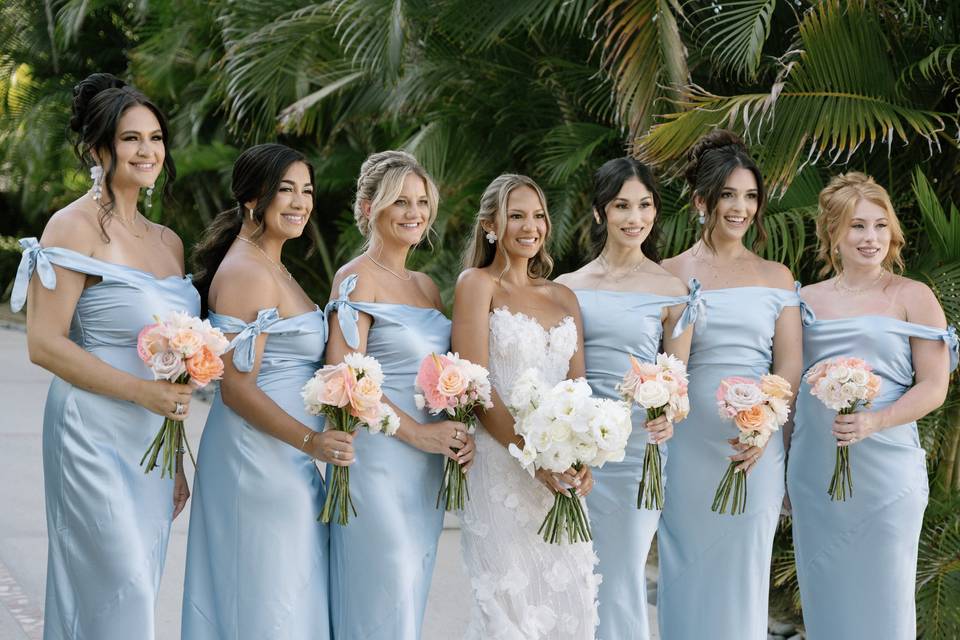 Valerie's lovely bridal party!