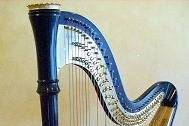 Ebony Orchestral Harp