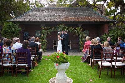 Outdoor wedding ceremony