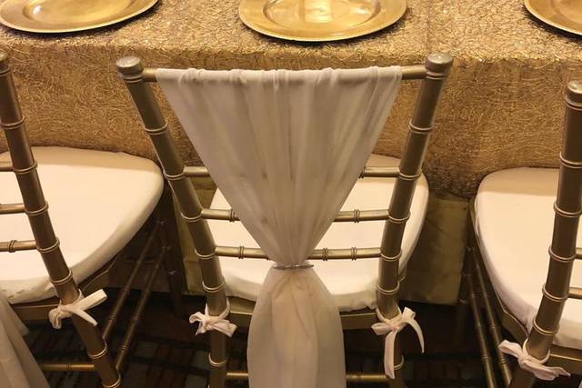 Beautiful gold chairs