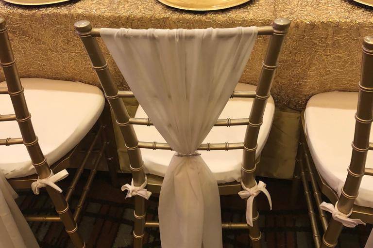 Beautiful gold chairs