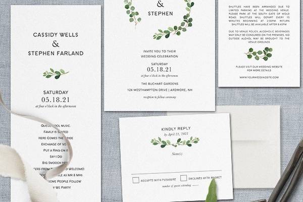 A greenery wedding