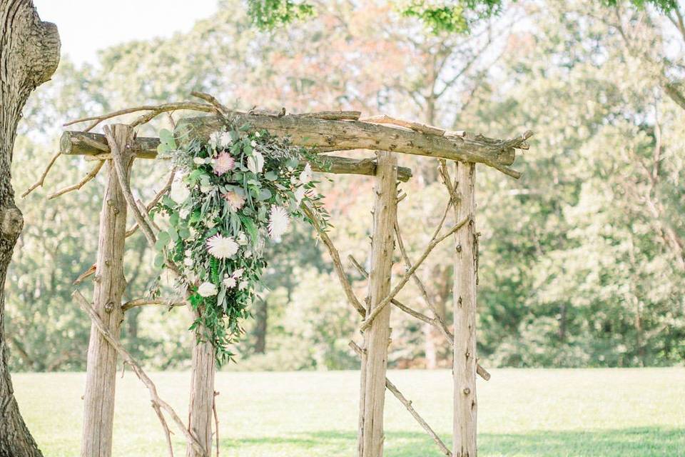 Wedding arbor - greenery