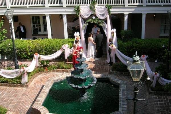 Outdoor wedding ceremony