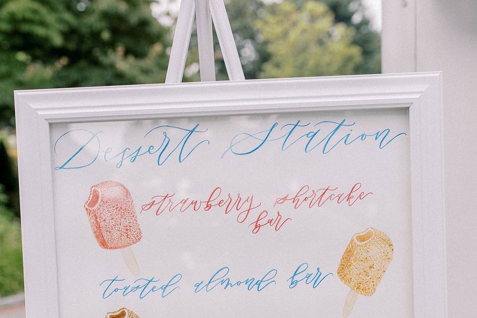 Ice Cream Invitations + Signs