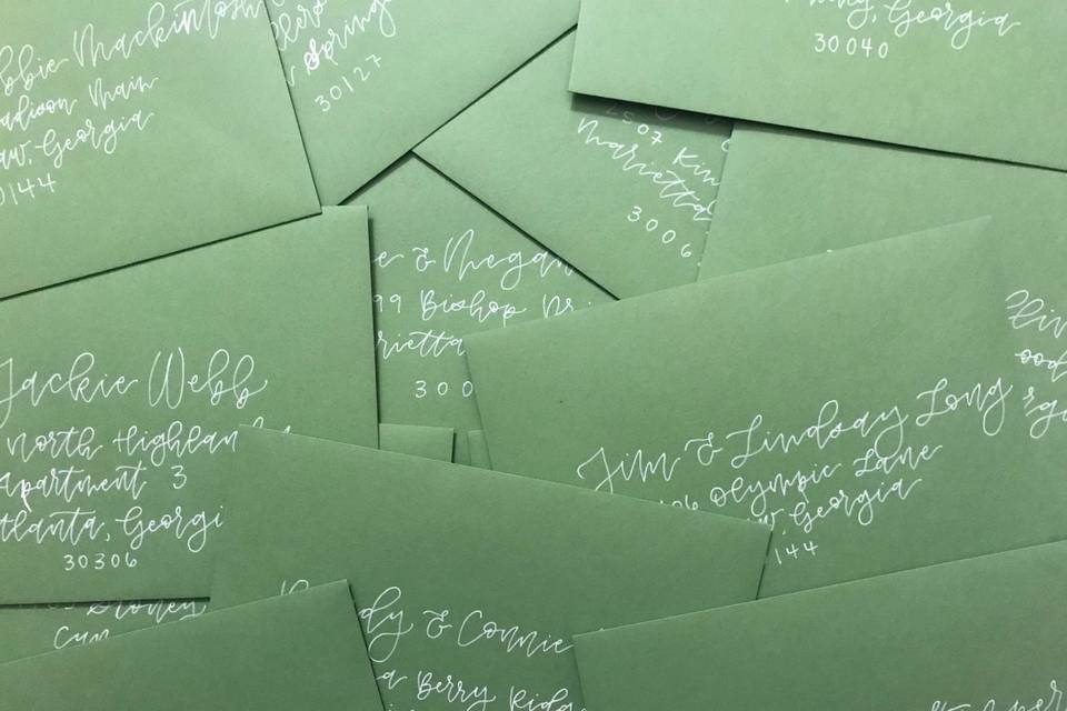 Envelope Calligraphy