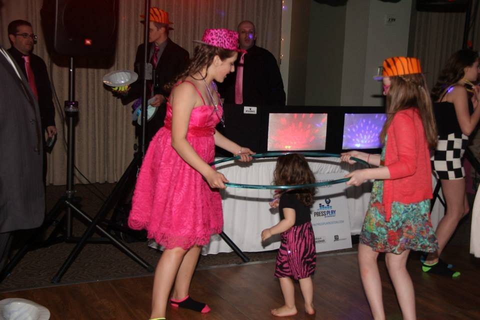 Dancing with the little girl