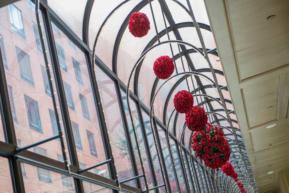 Floral balls decor