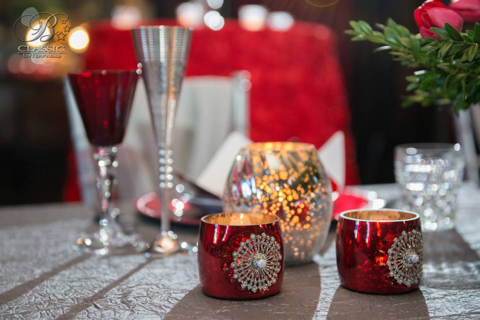 Wedding table centerpiece