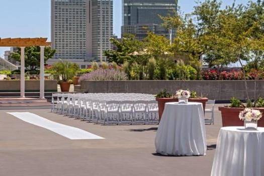 Wedding ceremony area