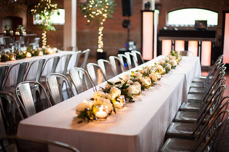 Wedding table setup
