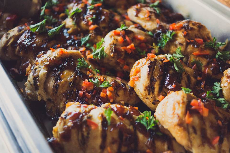 Apricot balsamic chicken | Forks & Corks Catering