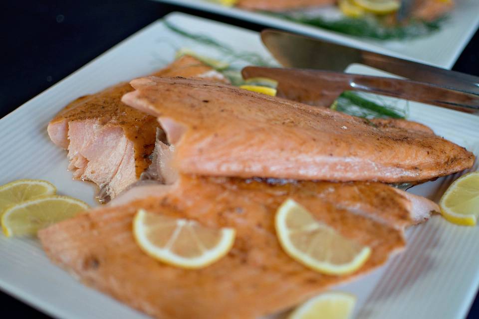 Alder smoked salmon | Forks & Corks Catering