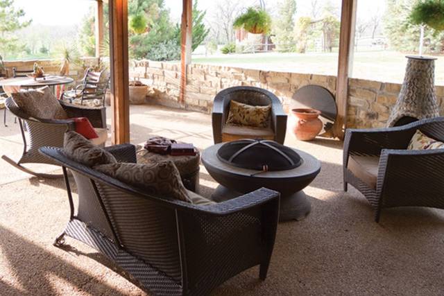 Cozy seating area