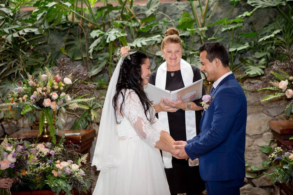 Boho wedding at roaring camp in the redwoods