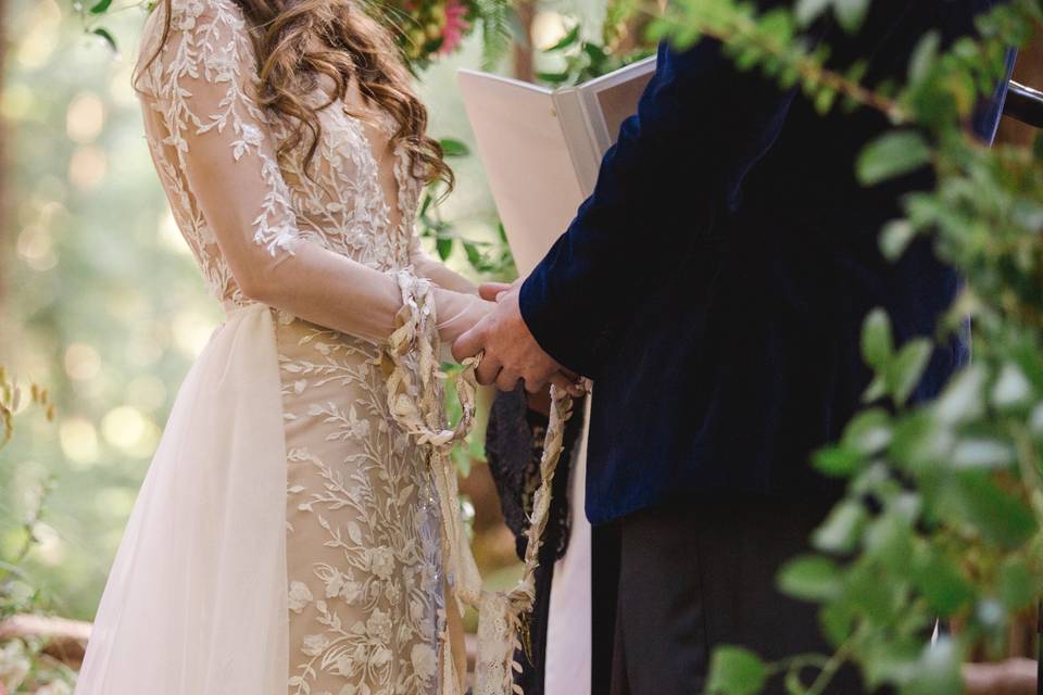 Handfasting in the forest