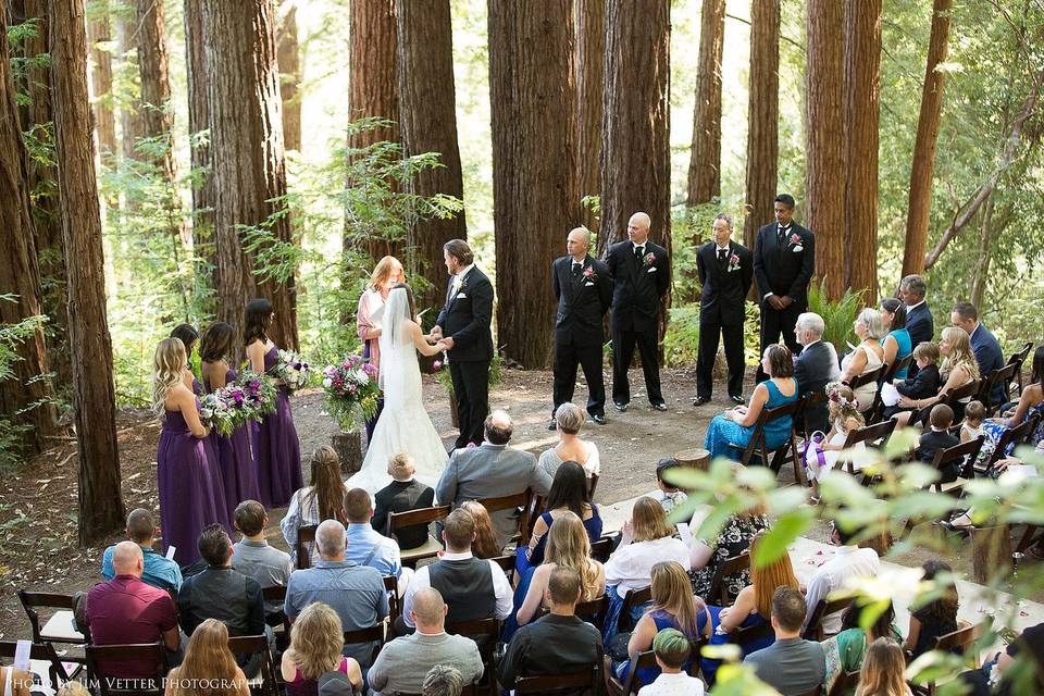 Beautiful ceremony at the shadowbrook restaurant in capitola. This is where i met my husband 30 years ago!