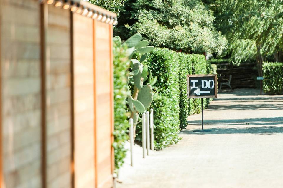 Wedding signage