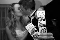 One of our favorite wedding couples took a minute to show us their personalized photostrips from their wedding photo booth