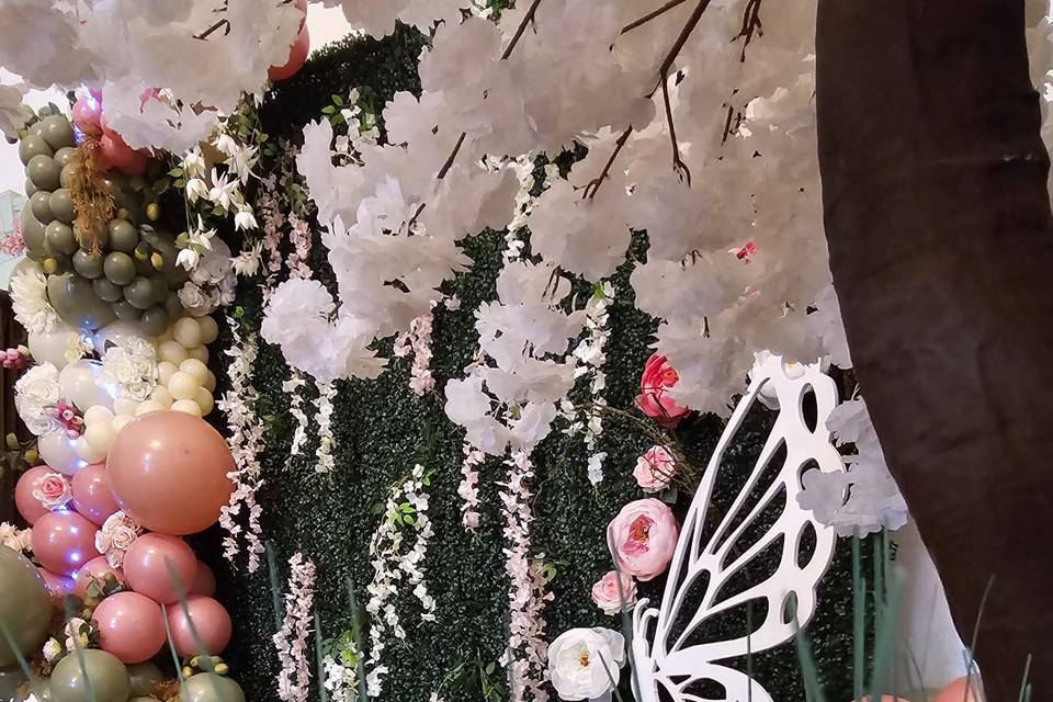 Enchanted forest backdrop