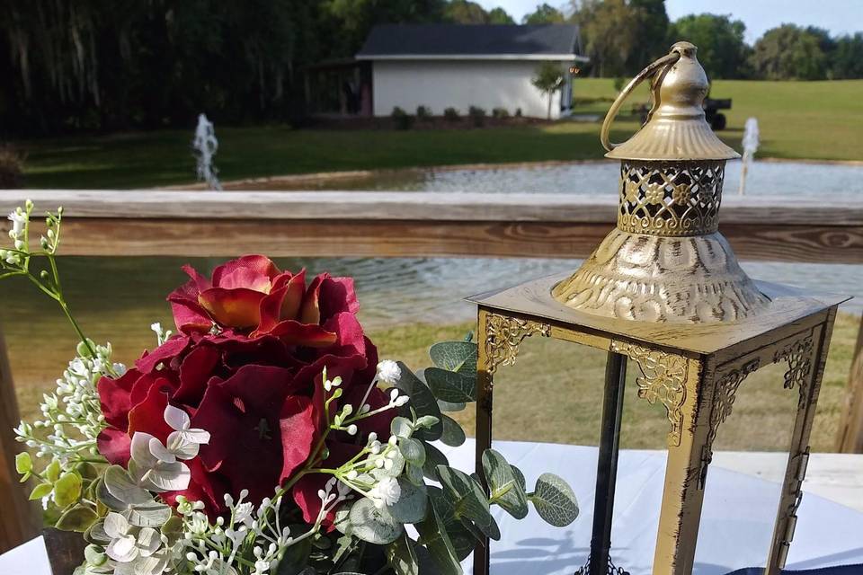 October Oaks - outdoor ceremony setup