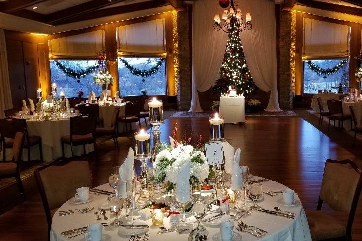 Winter Wedding in Ballroom