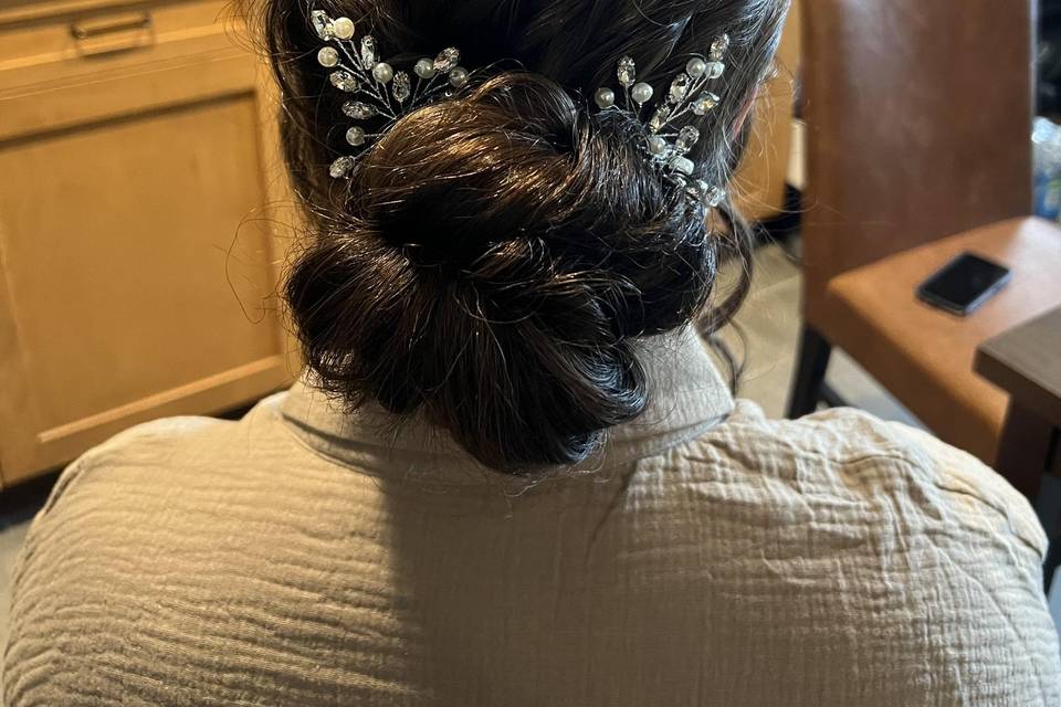 Bridal updo by Britany