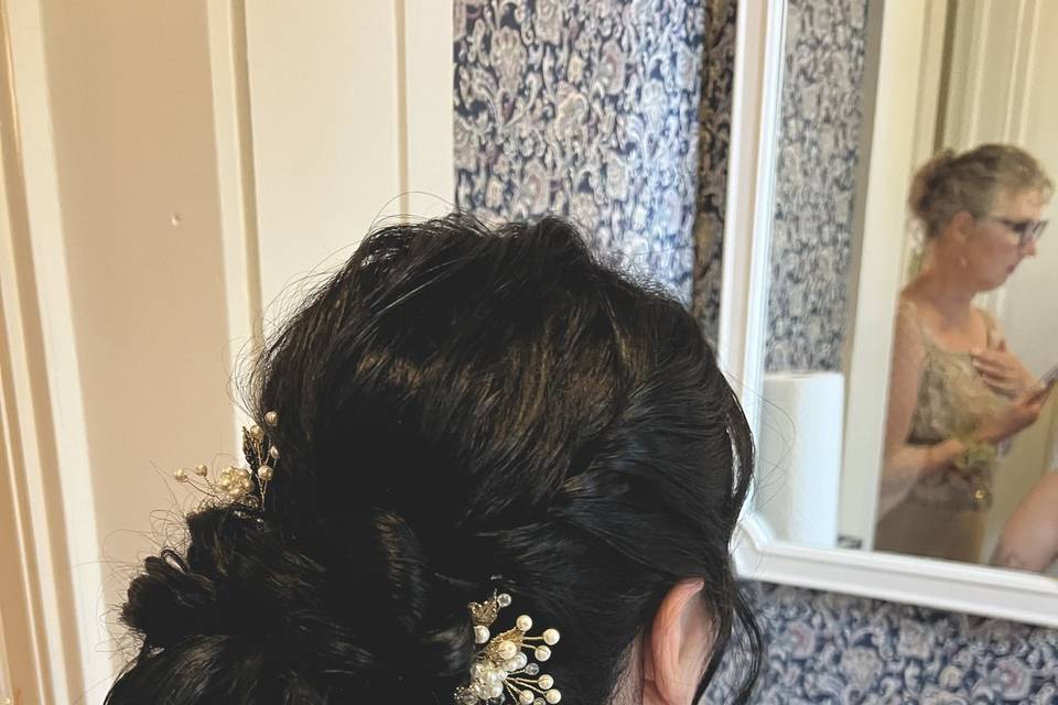 Bridal updo by Britany